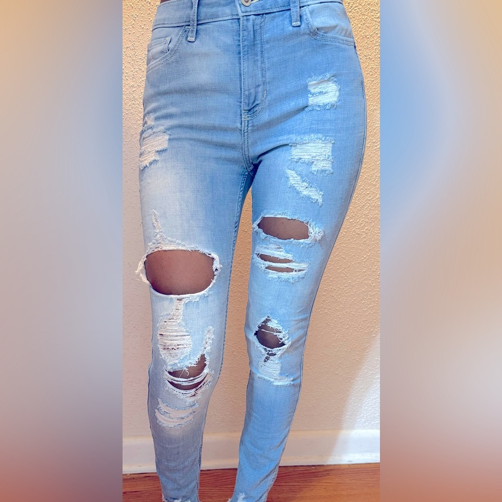 Hollister high rise, super skinny stretch jeans